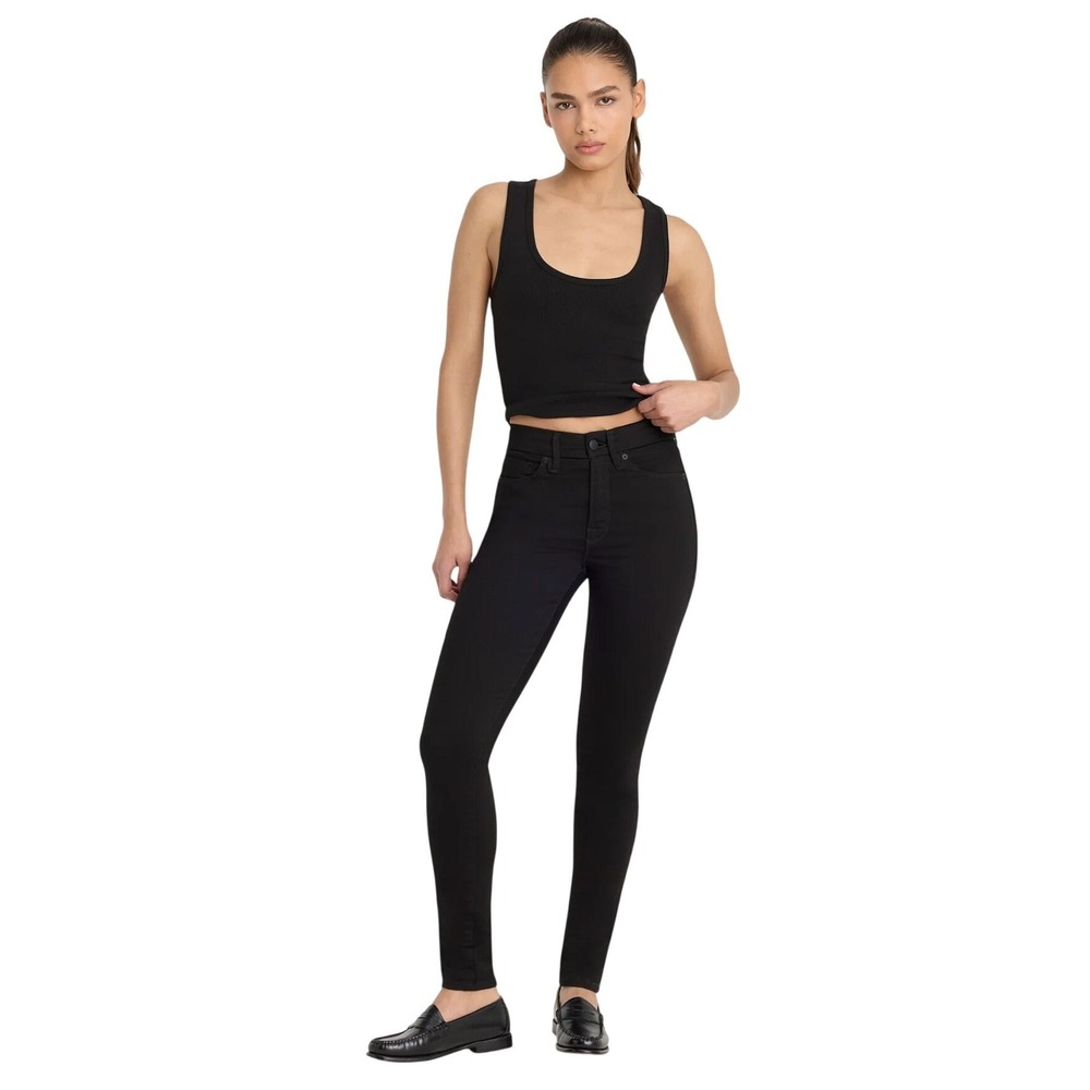 Good‎ American Good Waist High Rise Skinny Jeans Black SIZE 4/27